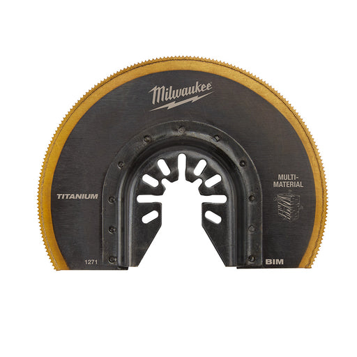 Milwaukee OPEN-LOK™ 3-1/2" TITANIUM ENHANCED™ Bi-Metal Multi-Material Segmented Multi-Tool Blade