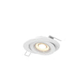 View DALS Lighting White 4 Inch Flat Recessed LED Gimbal Light, Model FGM4-3K-WH*