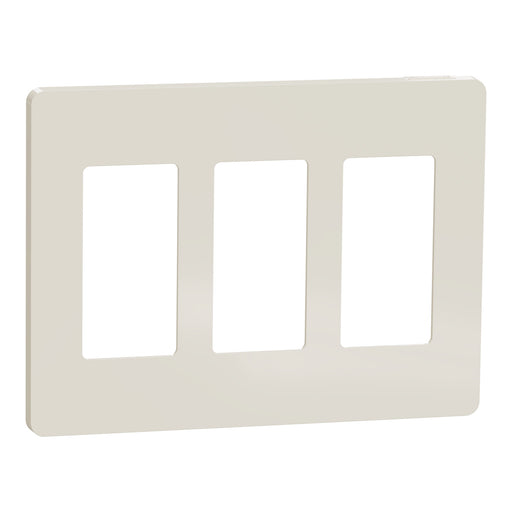 Square D 3 Gang Screwless Matte Wall Plate La
