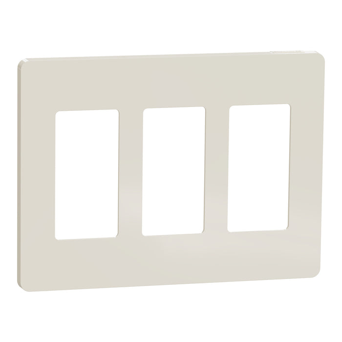 Square D 3 Gang Screwless Matte Wall Plate La