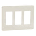 Square D 3 Gang Screwless Matte Wall Plate La
