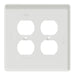 Square D 2 G Mid+ 2 Duplex Outlet Wall Plt Wh