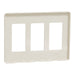 Square D 3 Gang Screwless Matte Wall Plate La
