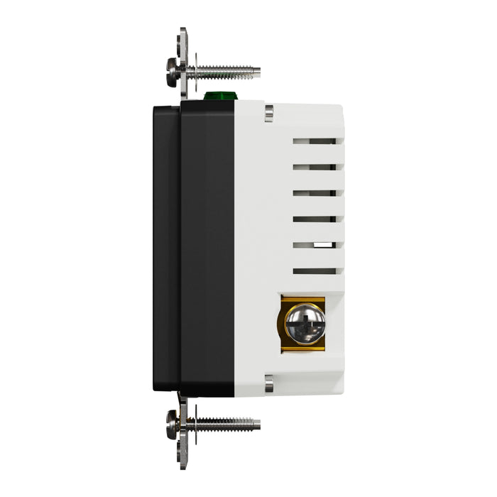 Schneider Electric Usb A/A 4.8A Chargr Tr Duplx 15A Recp Bk