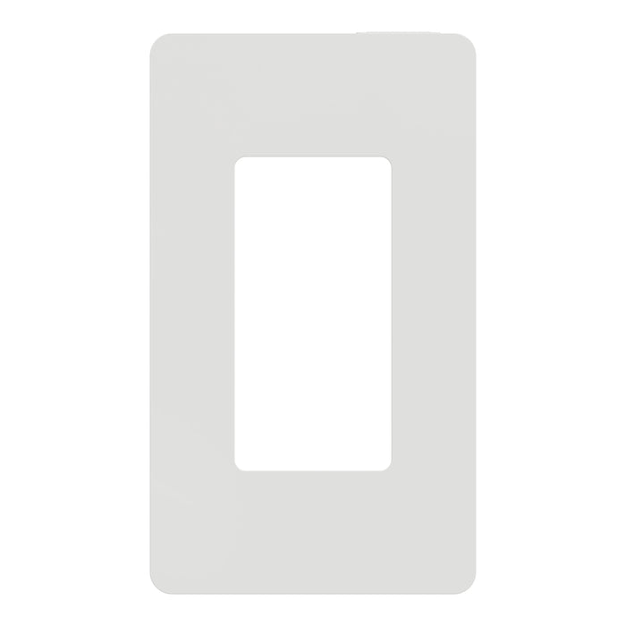 Square D 1 Gang Screwless Matte Wall Plate Wh