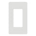 Square D 1 Gang Screwless Matte Wall Plate Wh