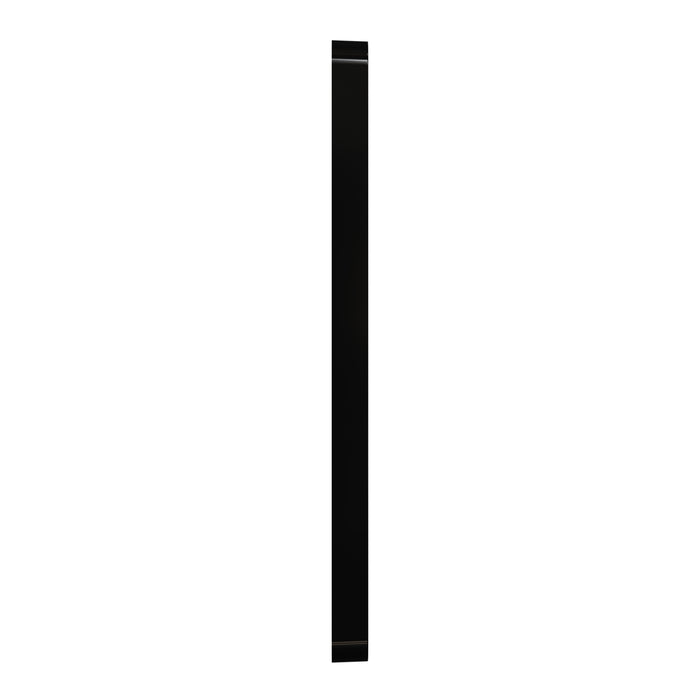 Square D 4 Gang Screwless Matte Wall Plate Bk