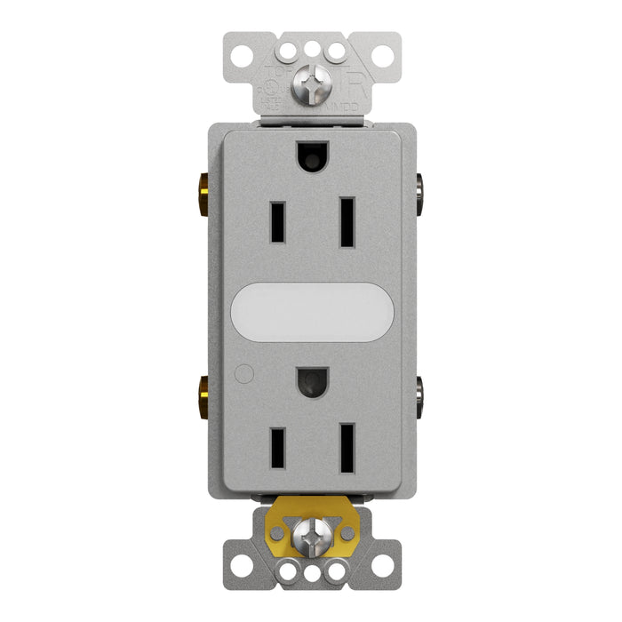 Schneider Electric Tr 15A Lighted Receptacle Resi Gy