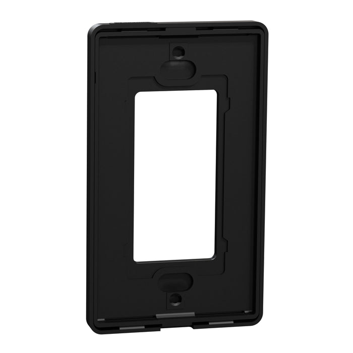 Square D 1 Gang Screwless Matte Wall Plate Bk