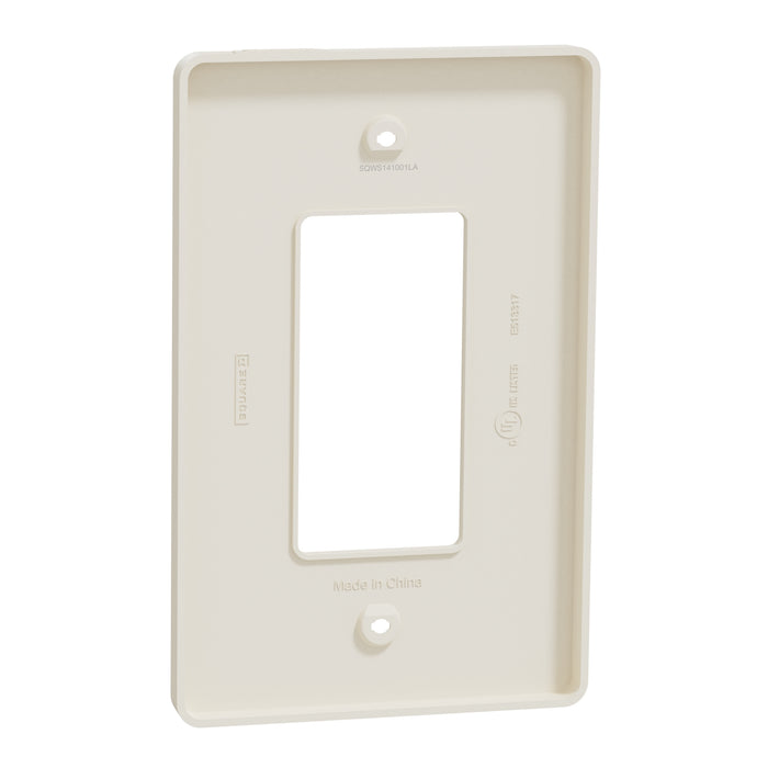 Square D 1 Gang Mid+ Wall Plate La