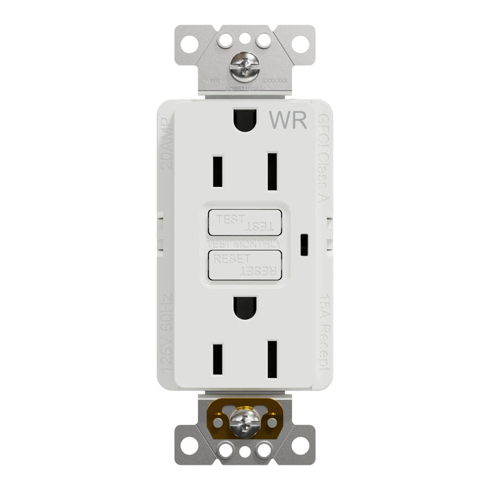 Schneider Electric Wr/Tr Gfci 15A Receptacle Resi Wh