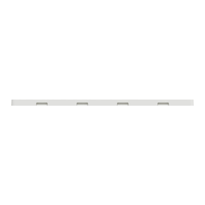 Square D 4 Gang Screwless Matte Wall Plate Wh