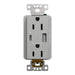Schneider Electric Usb A/C 5.4A Chargr Tr Duplx 15A Recp Gy