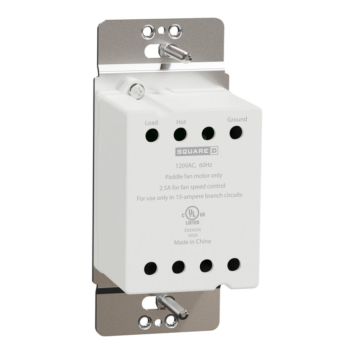Schneider Electric Slide Fan 3 Speed Control Single Pole La