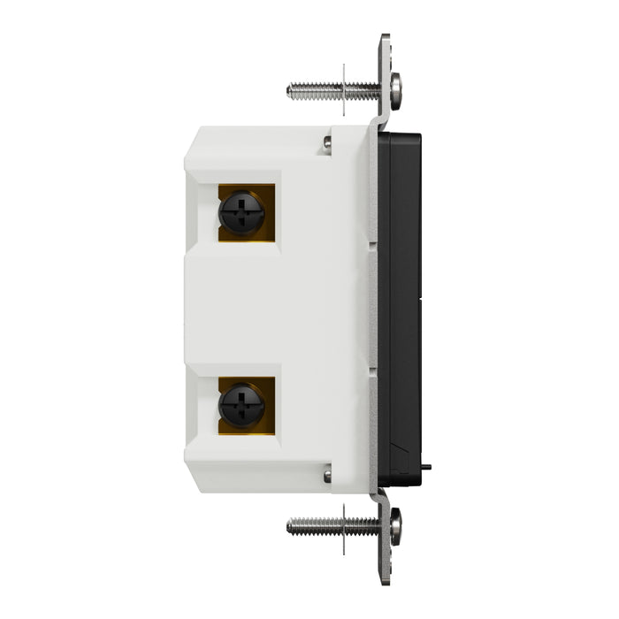 Schneider Electric Rckr Dual-Ld Dim. 600W Resi Sngl Pol Bk