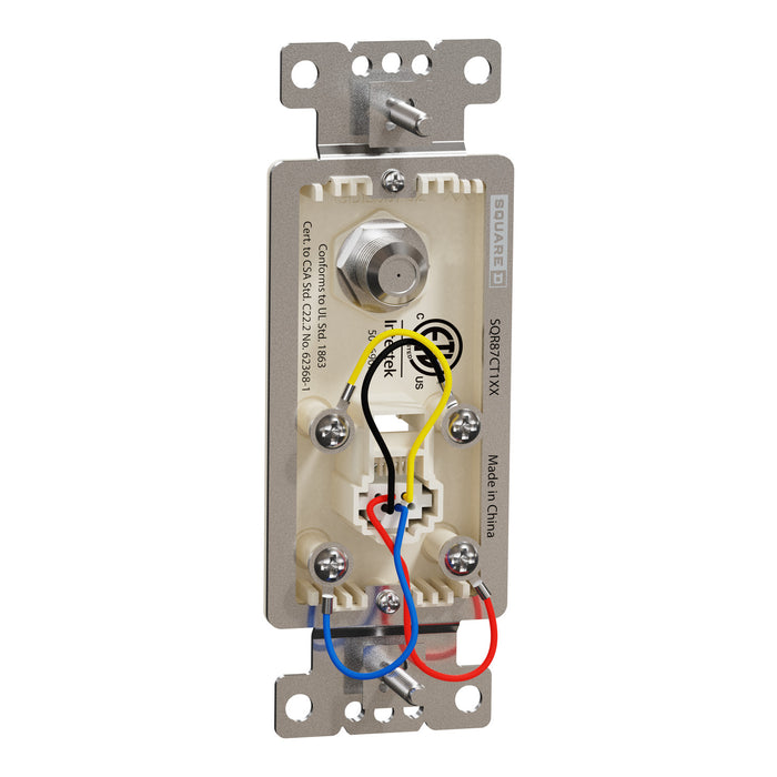 Square D Catv/Tel F/Rj11 4P4C Strap La