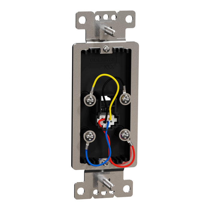 Square D Tel Rj11 4P4C Strap Bk