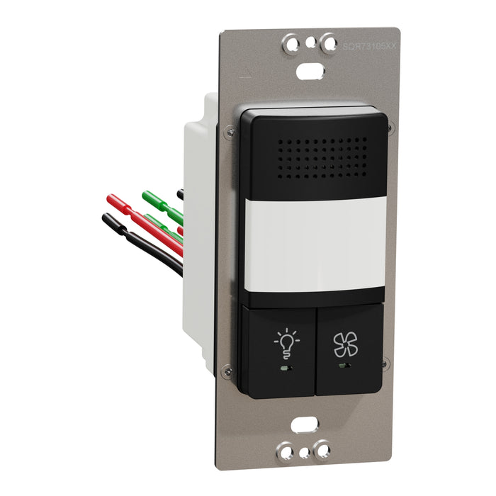 Schneider Electric Pir/Humidity Sensor Fan/Light Control Bk