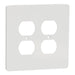 Square D 2 G Mid+ 2 Duplex Outlet Wall Plt Wh