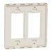 Square D 2 Gang Screwless Matte Wall Plate La