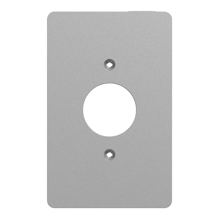 Square D 1 G Mid+ Single Outlet Wall Plate Gy