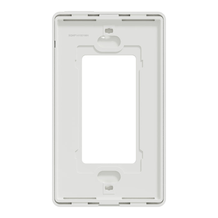 Square D 1 Gang Screwless Matte Wall Plate Wh