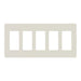 Square D 5 Gang Screwless Matte Wall Plate La