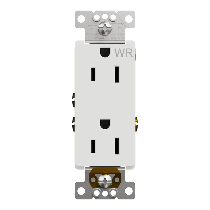 Schneider Electric Wr/Tr 15A Receptacle Resi Wh