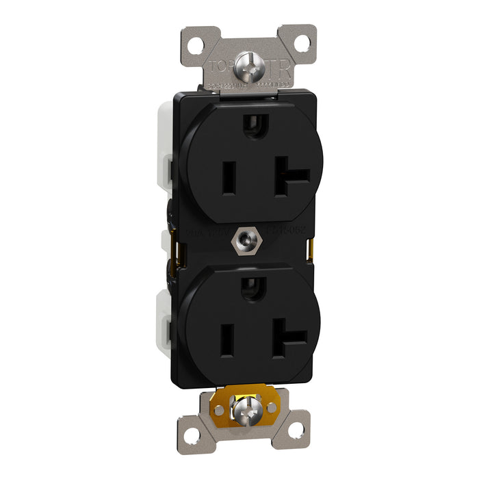 Schneider Electric Tr 20A Duplex Outlet Comm Bk