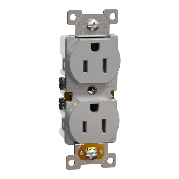 Schneider Electric Tr 15A Duplex Outlet Resi Gy