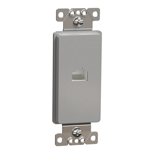 Square D Data Cat 6 Rj45 Strap Gy