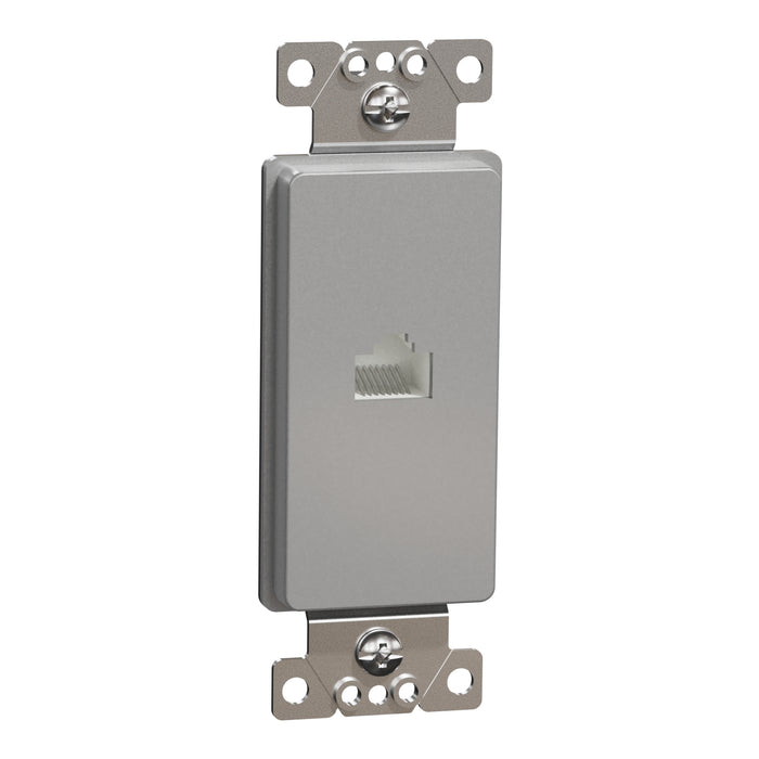 Square D Data Cat 6 Rj45 Strap Gy