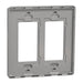 Square D 2 Gang Screwless Matte Wall Plate Gy