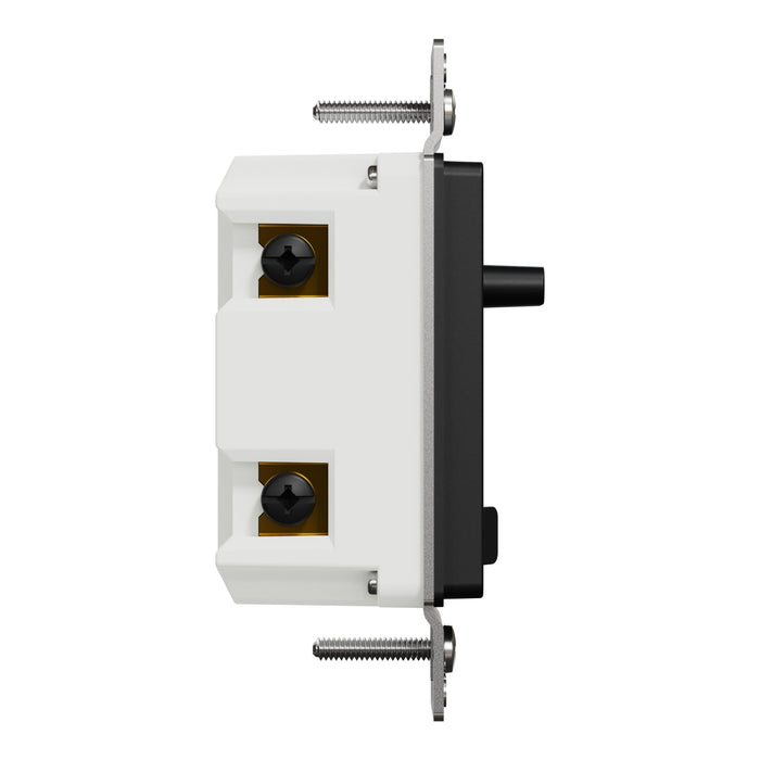 Schneider Electric Slide Dual-Ld Dim. 600W Resi Sngl Pol Bk
