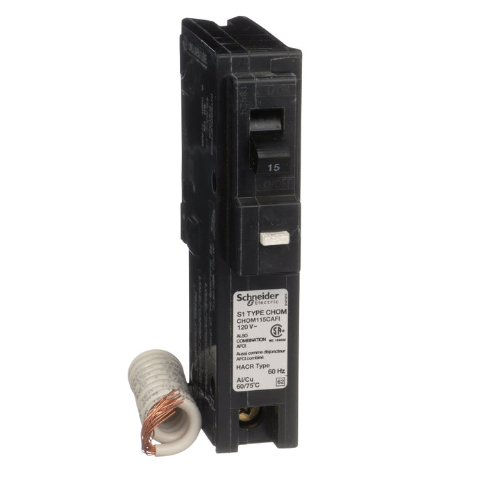 Schneider Electric Miniature Circuit Breaker 120V 15A Chom115Cafi