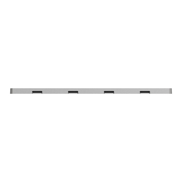 Square D 4 Gang Screwless Matte Wall Plate Gy