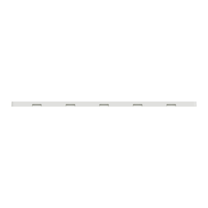 Square D 5 Gang Screwless Matte Wall Plate Wh