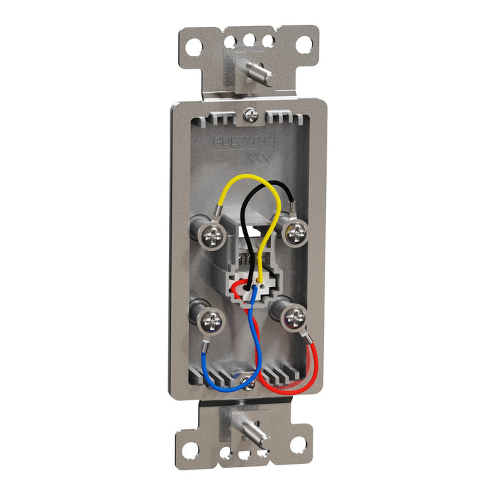 Square D Tel Rj11 4P4C Strap Gy