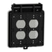 Square D 2G Weatherproof Cvr Std_Deco Vert Mount
