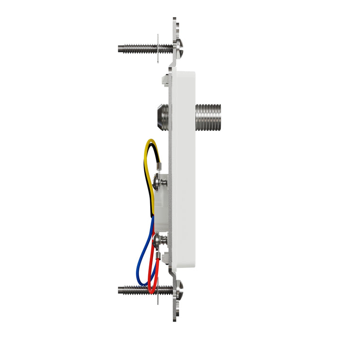 Square D Catv/Tel F/Rj11 4P4C Strap Wh