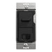 Schneider Electric Slide Dual-Ld Dim. 600W Resi Sngl Pol Bk