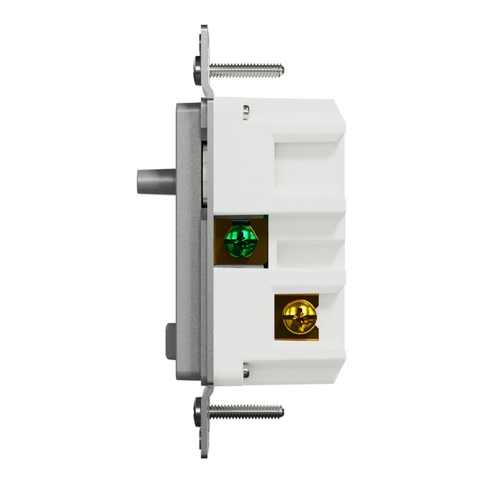 Schneider Electric Slide Dual-Ld Dim. 600W Resi Sngl Pol Gy