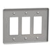 Square D 3 Gang Mid+ Wall Plate Gy
