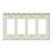 Square D 4 Gang Screwless Matte Wall Plate La
