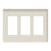 Square D 3 Gang Screwless Matte Wall Plate La