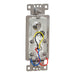 Square D Catv/Tel F/Rj11 4P4C Strap Wh