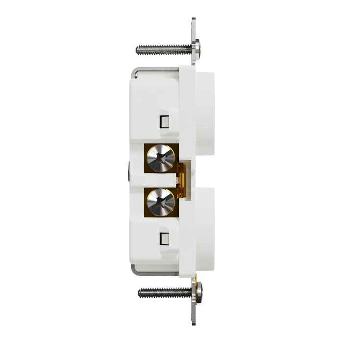 Schneider Electric Tr 20A Duplex Outlet Comm Wh