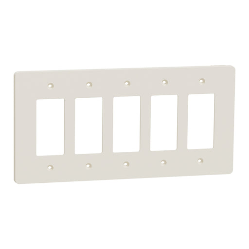 Square D 5 Gang Mid+ Wall Plate La