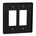 Square D 2 Gang Mid+ Wall Plate Bk