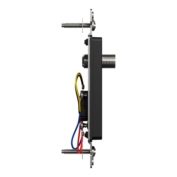 Square D Catv/Tel F/Rj11 4P4C Strap Bk